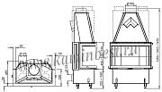 Каминная топка Kobok Corner 3G 67.33.45